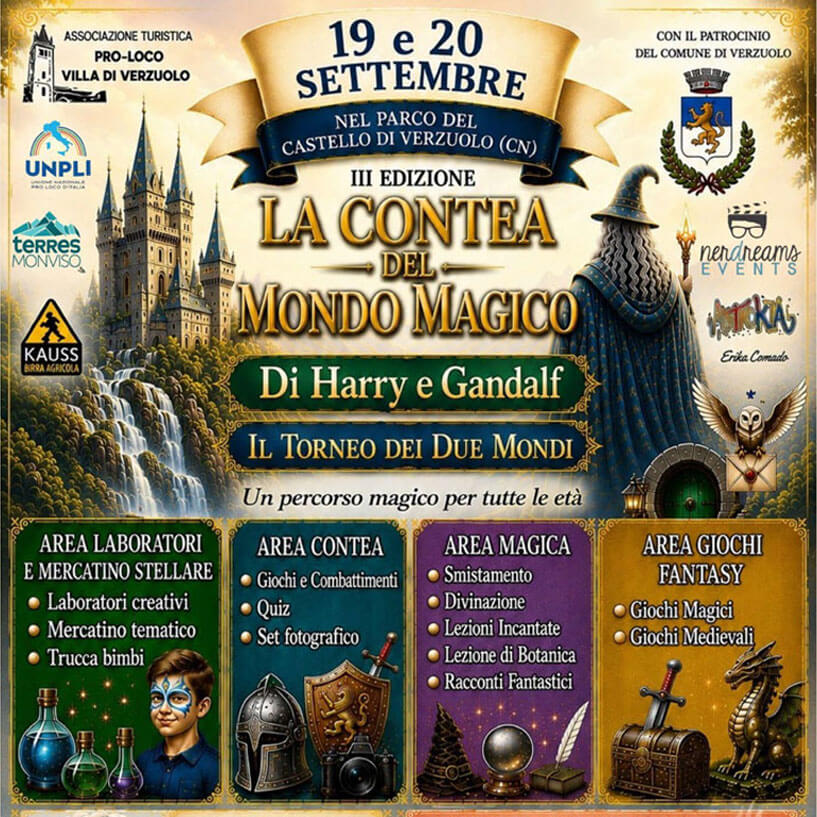 Locandina evento III Edizione – La Contea del Mondo Magico di Harry e Gandalf